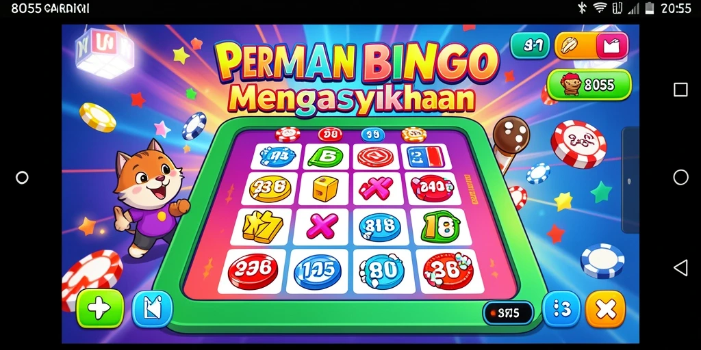 Tampilan gameplay Bingo yang menarik di aplikasi 8055.
