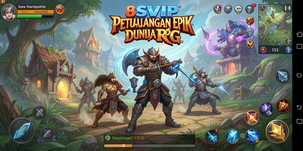 Tampilan gameplay epik dari 8SVIP di dunia RPG.