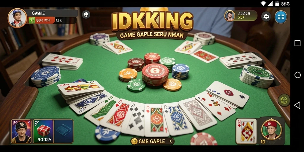 Screenshot gameplay Gaple yang seru di IDRKING.