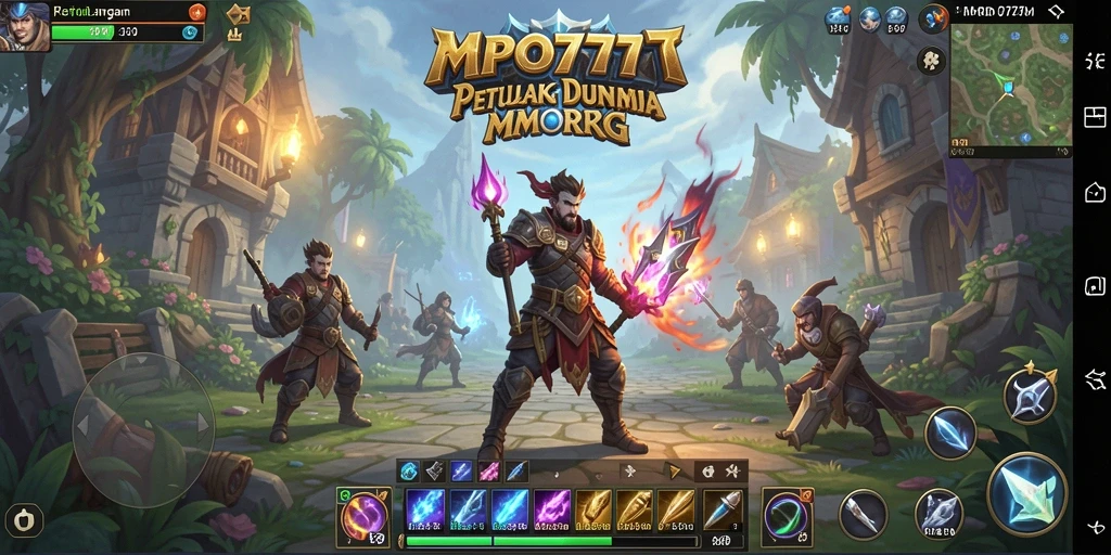 Screenshot gameplay MPO777 menampilkan aksi seru dalam dunia MMORPG.