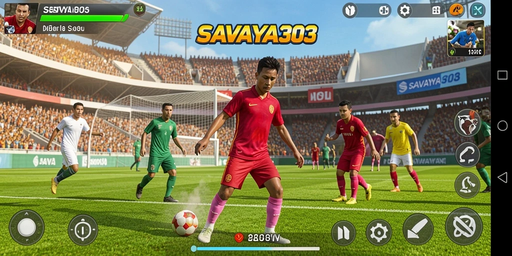 Gameplay SAVAYA303 menampilkan aksi olahraga yang mendebarkan dan grafis berkualitas tinggi.